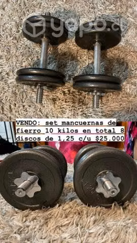 Mancuernas de Fierro 10 KG
