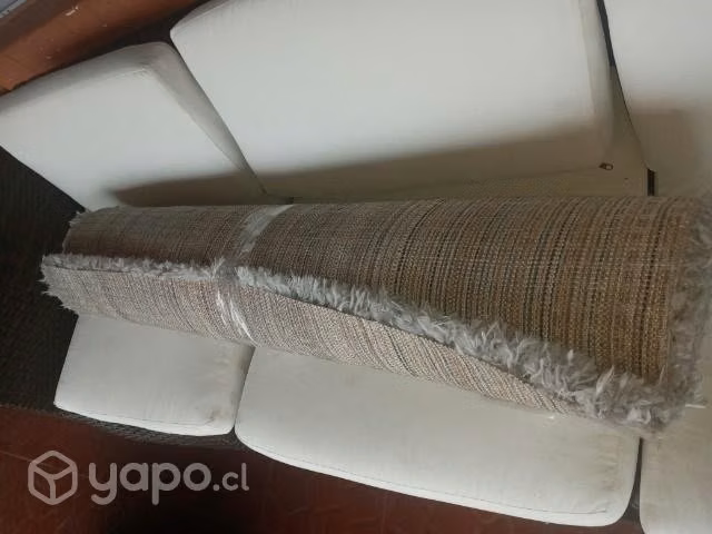 Alfombra pelo largo beige