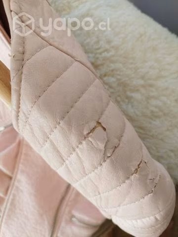 Chaqueta ecocuero ZARA rosada - Imagen 5