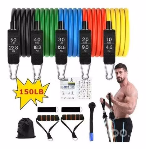 Bandas Elasticas 150 Lbs Alta Resistencia Latex /