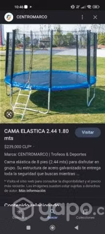 Cama elástica semi nueva