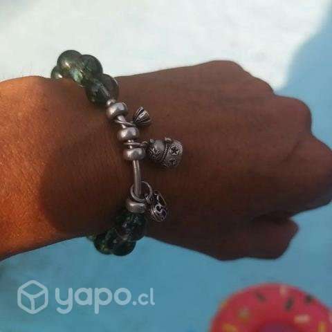 Pulsera elásticada con piedra natural plata 925 - Imagen 4