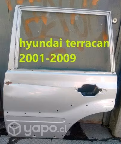 Puerta trasera izq hyundai terracan 2001-2009