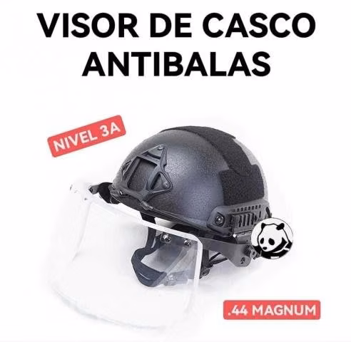 Visor de casco antibalas