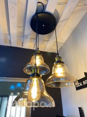 💡lámpara colgante triple