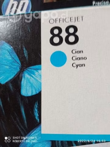 Tinta HP 88 cyan original