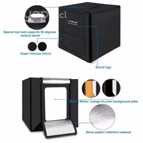 Estudio portátil PULUX 60cms + fondos sinfín
