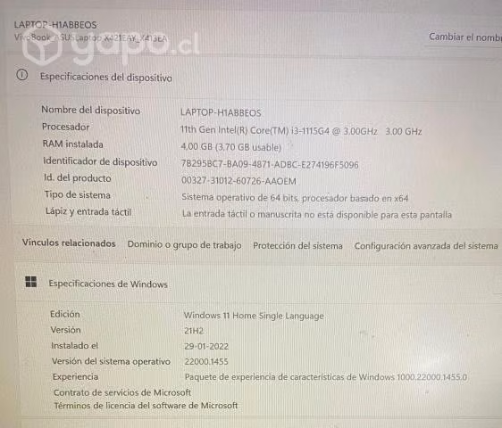 Notebook ASUS VIVOBOOK 14 - Imagen 4