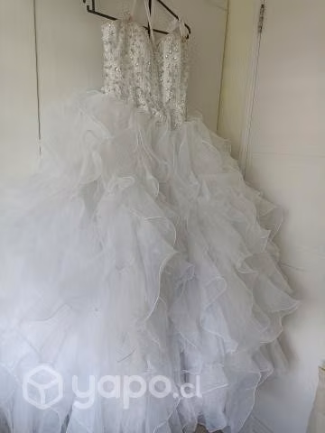 Vestido novia talla S, usado 1 vez.