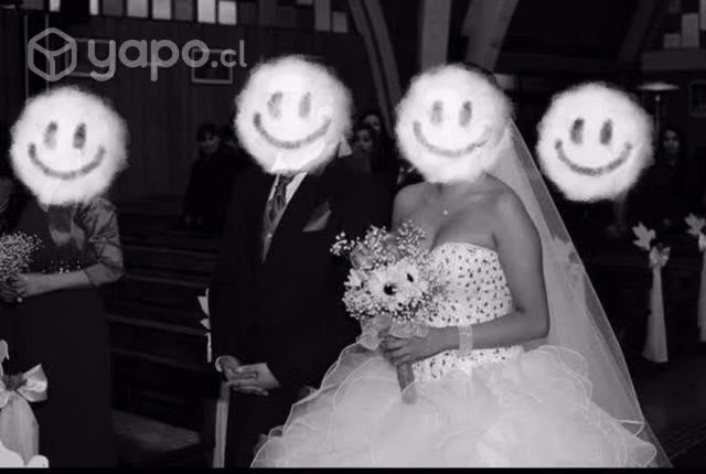 Vestido novia talla S, usado 1 vez.