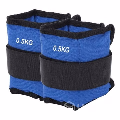 Pesas Deportivas Para Tobillos y Muñeca 1kg Azul