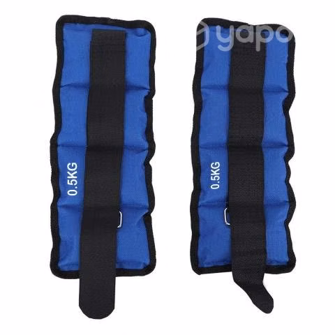 Pesas Deportivas Para Tobillos y Muñeca 1kg Azul