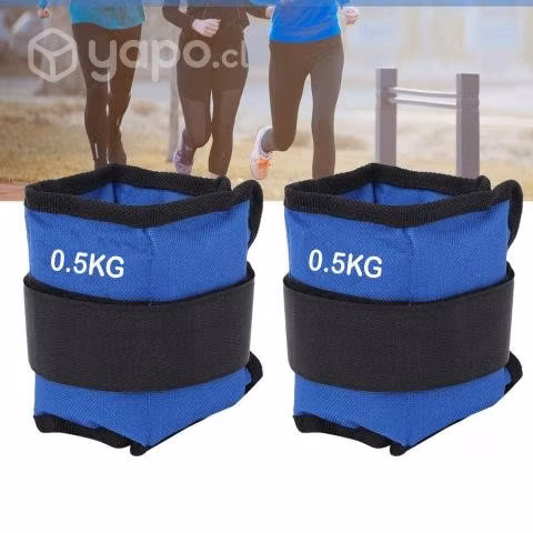 Pesas Deportivas Para Tobillos y Muñeca 1kg Azul