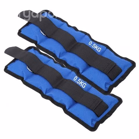 Pesas Deportivas Para Tobillos y Muñeca 1kg Azul