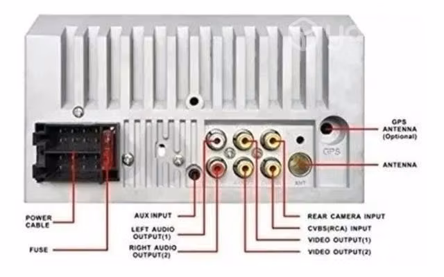 Radio Auto 2 Din Mirror Link Bt Pantalla Tactil Mp