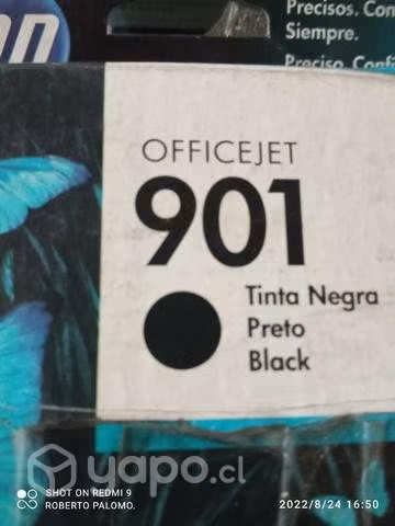 Tinta HP 901 black original
