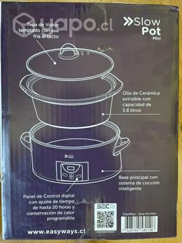 Olla de cocción Lenta EasyWays 3.8L