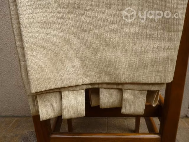 Cortinas y visillos con barra de madera Nuevas