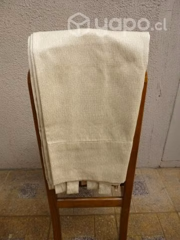 Cortinas y visillos con barra de madera Nuevas