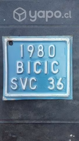 Patente de bicicleta año 1980