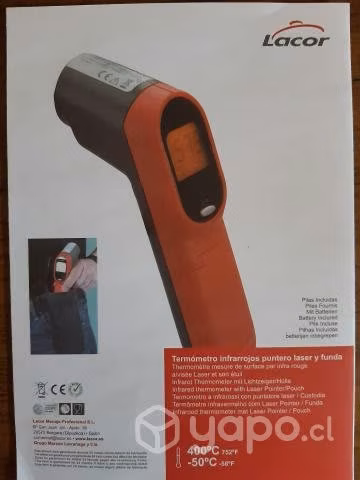 Termómetro infrarrojo Laser -50°C a 400°C Lacor