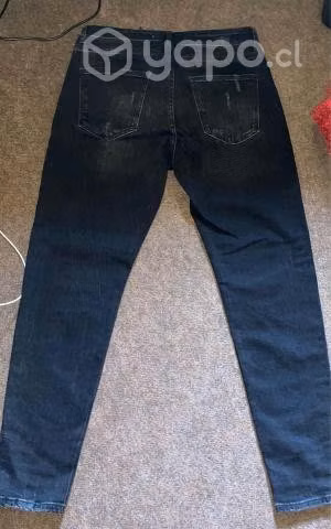 Jeans ZARA negros, jeans grises