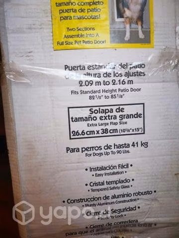 Puerta para mascotas