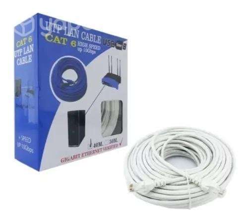 Cable De Red Ethertnet 50 Metros Rj45 Categoria 6 - Imagen 2