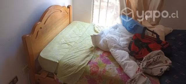 Cama plaza y media más colchón