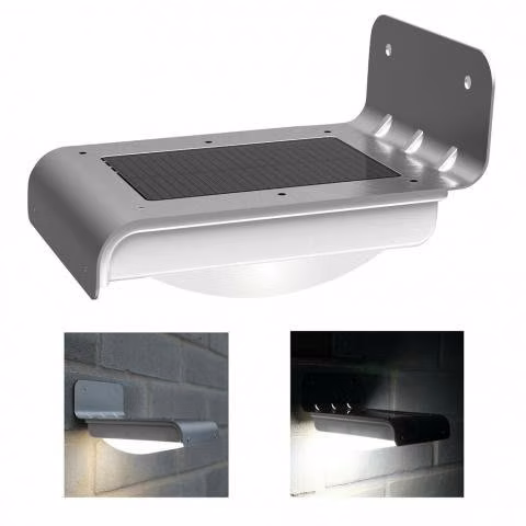 Aplique led solar exterior (contra el agua)