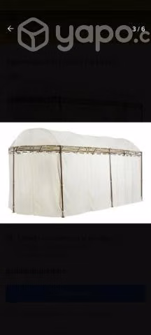 Toldo Pergola Con Cortinas 3x6