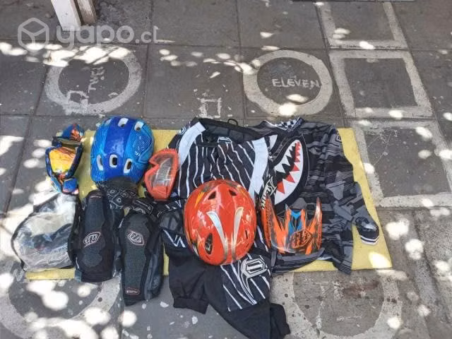Equipo proteccion bicicross niño