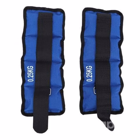Pesas Deportivas Para Tobillos y Muñeca 0,5KG Azul