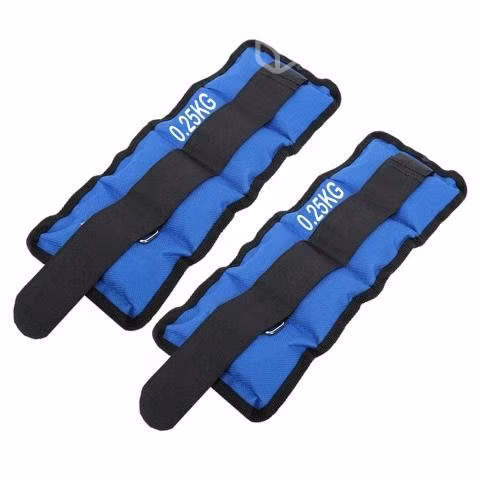 Pesas Deportivas Para Tobillos y Muñeca 0,5KG Azul
