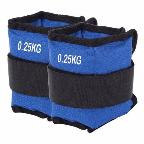 Pesas Deportivas Para Tobillos y Muñeca 0,5KG Azul
