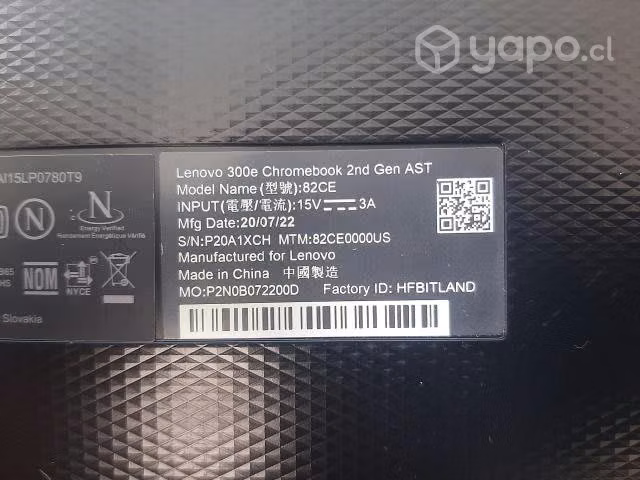 Notebook lenovo