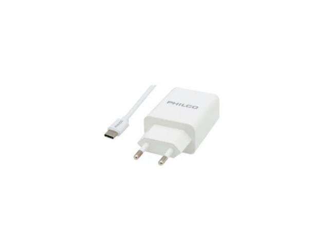 Carg. de pared 2.1 a doble usb c/cable tipo c r210 - Imagen 2