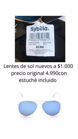 Lentes de sol Sybilla $1.000