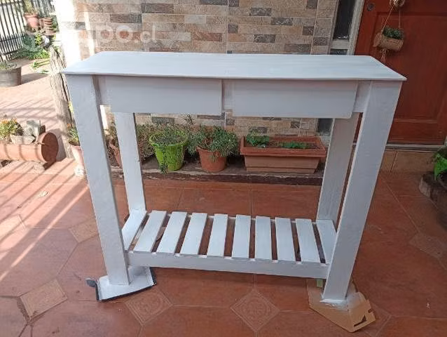 Mesa de arrimo con 02 cajones