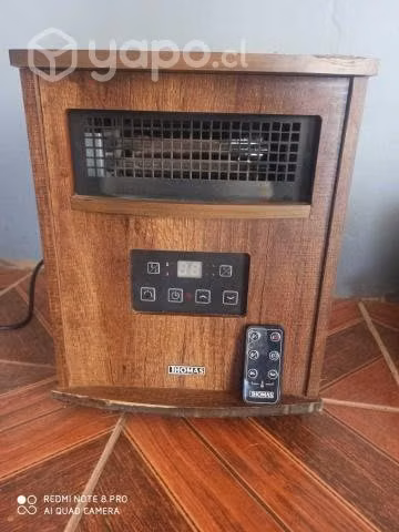 Estufa infrarroja con parlante bluetooth