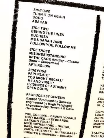 Vinilo Genesis Three Side Live