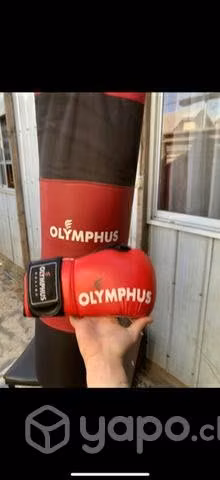 Saco y guantes de boxeo