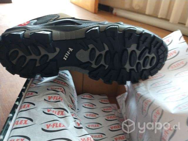 Zapato VFLEX V11 Nobuck Gris/Negro