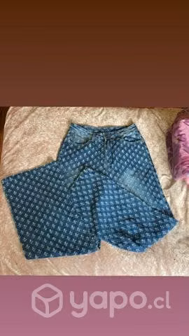 Jeans wide leg talla 38