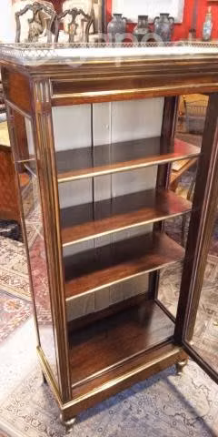 Fina antigua vitrina francesa - Imagen 4