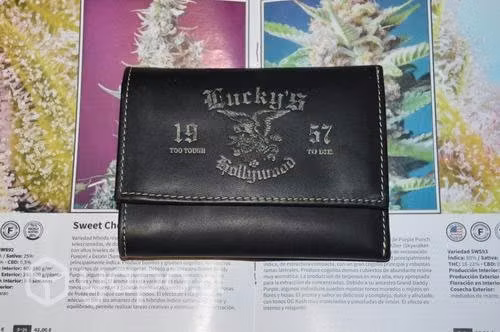 Billetera De Cuero Genuino ¨lucky 8¨