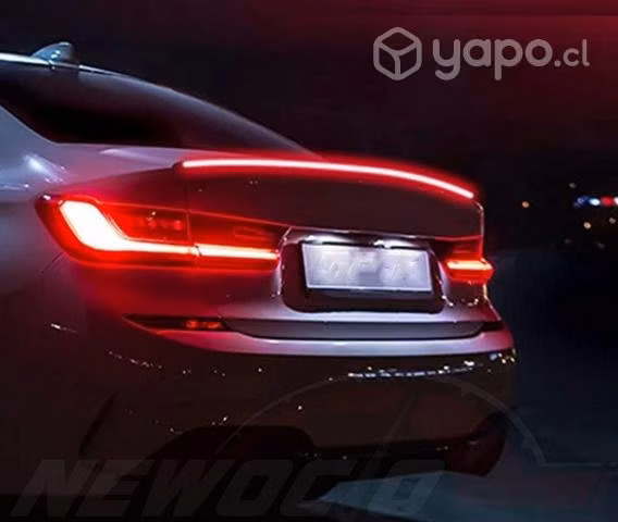 Alerón Spoiler Luz De Freno Led Fibra De Carbono U