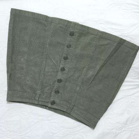 Falda gris cotele marca Blugirl XS