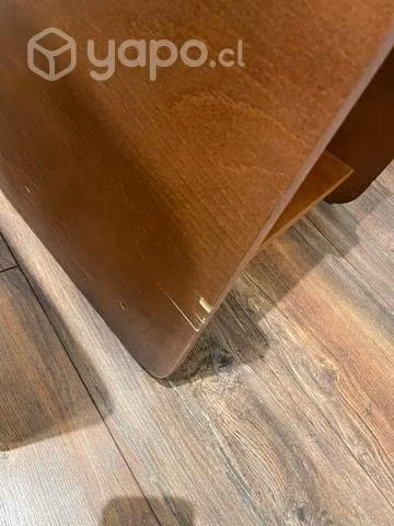 Veladores madera y cuero Café - Imagen 4