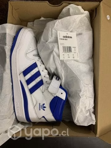 Forum mid Cloud White / Royal Blue